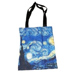 Van Gogh Starry Night 1889 Art Artistic Oil Painting Canvas Shopping Tote Bag